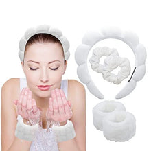 Cargar imagen en el visor de la galería, SET DIADEMA PUFFY + MUÑEQUERAS PARA SKIN CARE