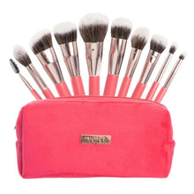 Cargar imagen en el visor de la galería, KIT DE BROCHAS X10 ROSA TERCIOPELO TRENDY REF BRT2287
