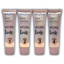 Cargar imagen en el visor de la galería, BASE LÍQUIDA NATURAL LOOK RUBY ROSE - NUDE PIEL CLARA