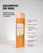 Cargar imagen en el visor de la galería, SHAMPOO MIEL BRILLO INTENSO 300ML CLICK HAIR