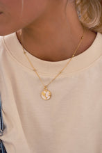 Cargar imagen en el visor de la galería, CADENA CON DIJE DE MUNDO DOBLE FAZ + ARETES