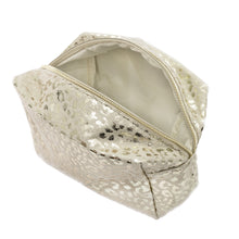 Cargar imagen en el visor de la galería, COSMETIQUERA DORADA ANIMAL PRINT TRENDY