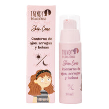 Cargar imagen en el visor de la galería, CREMA CONTORNO DE OJOS ARRUGAS Y BOLSAS 30ML TRENDY SKINCARE REF C0B652