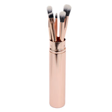 Cargar imagen en el visor de la galería, KIT BROCHA OJOS METALICA ORO ROSA TRENDY