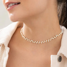 Cargar imagen en el visor de la galería, CHOKER TEJIDO PERLITAS
