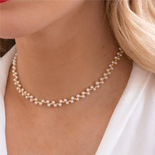 Cargar imagen en el visor de la galería, CHOKER TEJIDO PERLITAS