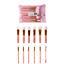 Cargar imagen en el visor de la galería, KIT BROCHA MAXIKABUKI PROFESIONAL ROSADA X12 UND