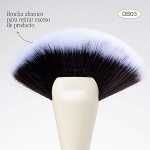 BROCHA DUO GLAM DB03 CONTORNO Y ABANICO ATENEA