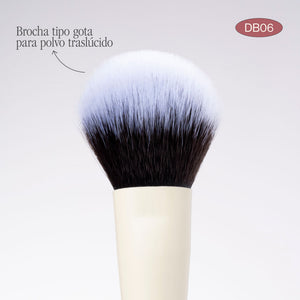 BROCHA DUO GLAM DB06 ILUMINADOR Y POLVO SUELTO