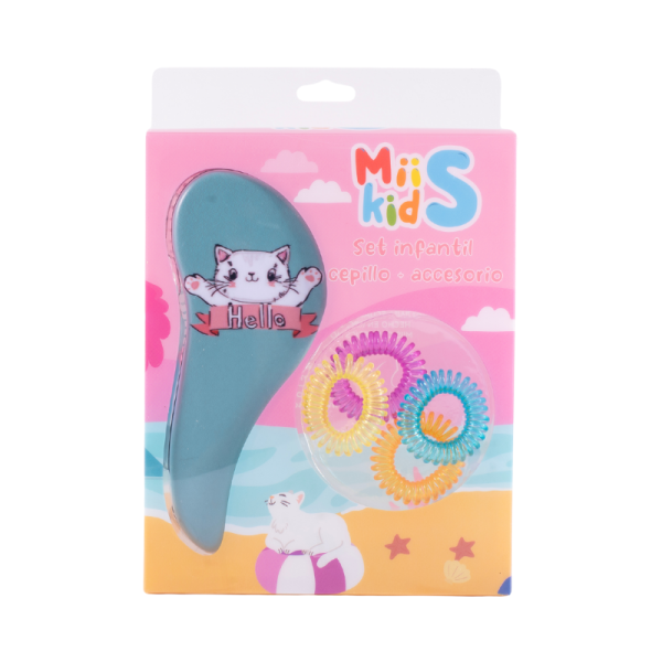 SET DE CEPILLO CON ACCESORIOS GATICO MIIS KIDS
