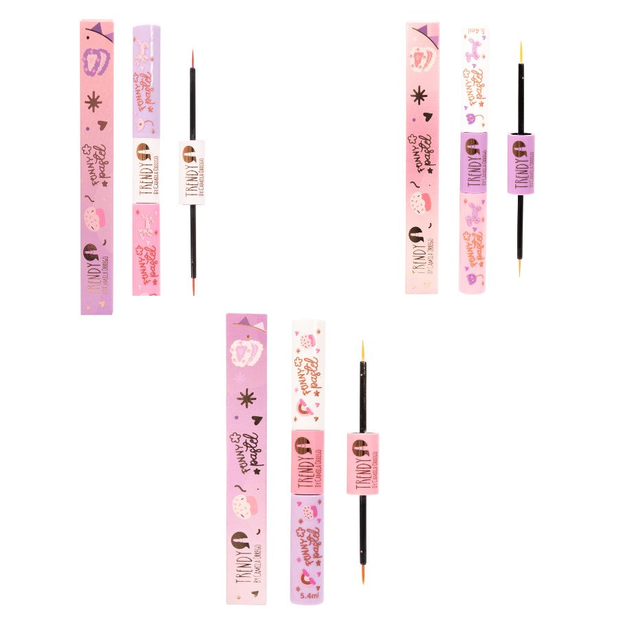 DELINEADOR DOBLE MATTE FUNNY PASTEL TRENDY