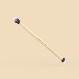 BROCHA DUO GLAM DB12 PLANA CREMA Y DIFUMINADORA