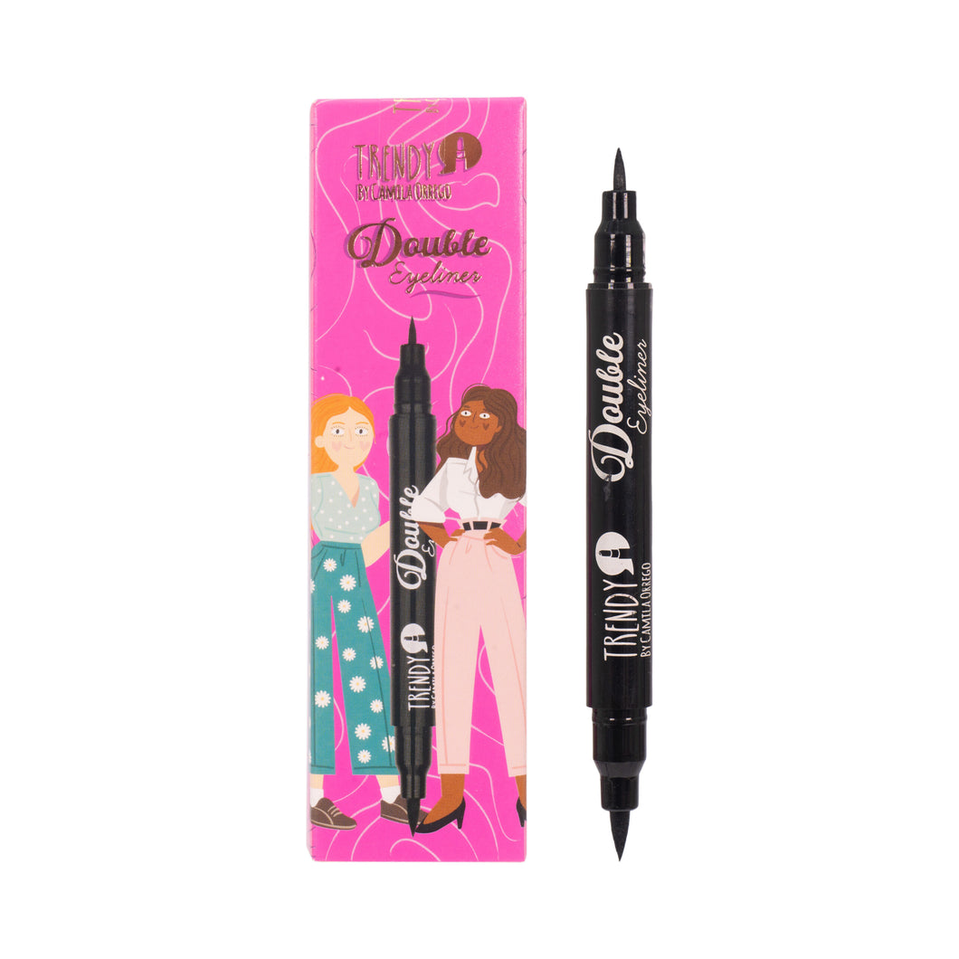 DELINEADOR EN PLUMON DOBLE TRENDY