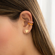 Cargar imagen en el visor de la galería, SET DE ARETES Y 2 EARCUFF CORAZONES
