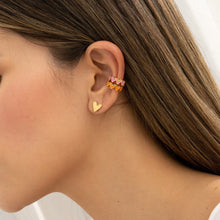 Cargar imagen en el visor de la galería, SET DE ARETES Y 2 EARCUFF CORAZONES
