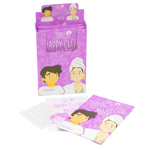 SOBRE MASCARILLA STICKERS PARA ACNE HAPPY CLEAN TRENDY Ref HC16