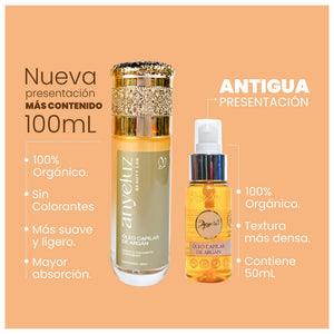 ÓLEO CAPILAR DE ARGÁN 100 ML ANYELUZ