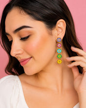 Cargar imagen en el visor de la galería, ARETES HEXA MULTICOLOR MIYUKI
