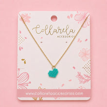 Cargar imagen en el visor de la galería, SET ARETES Y COLLAR CORAZONES MIYUKI
