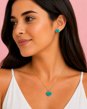 Cargar imagen en el visor de la galería, SET ARETES Y COLLAR CORAZONES MIYUKI
