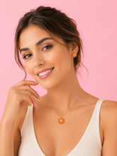 Cargar imagen en el visor de la galería, SET ARETES Y COLLAR FLORES MIYUKI

