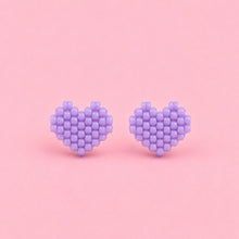 Cargar imagen en el visor de la galería, SET ARETES Y COLLAR CORAZONES MIYUKI
