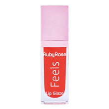 Cargar imagen en el visor de la galería, GLOSS LIP GLAZE FEELS RUBY ROSE COLOR 80
