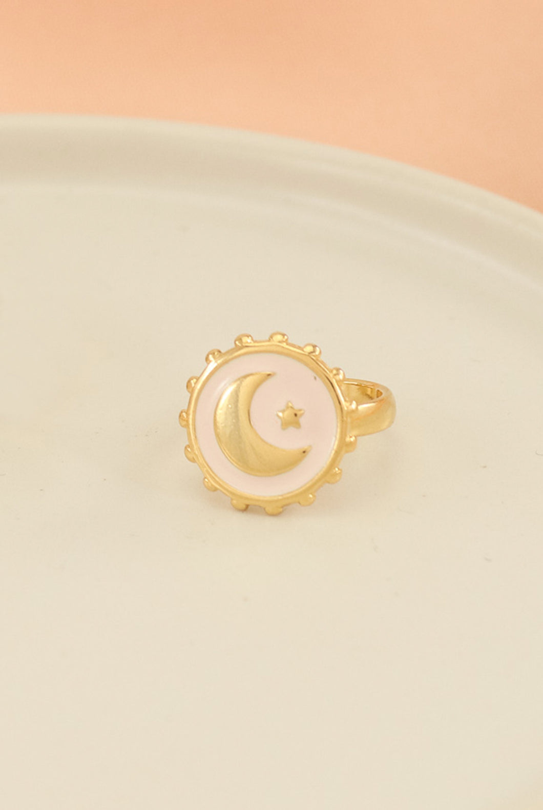 ANILLO GRADUABLE LUNA ROSA