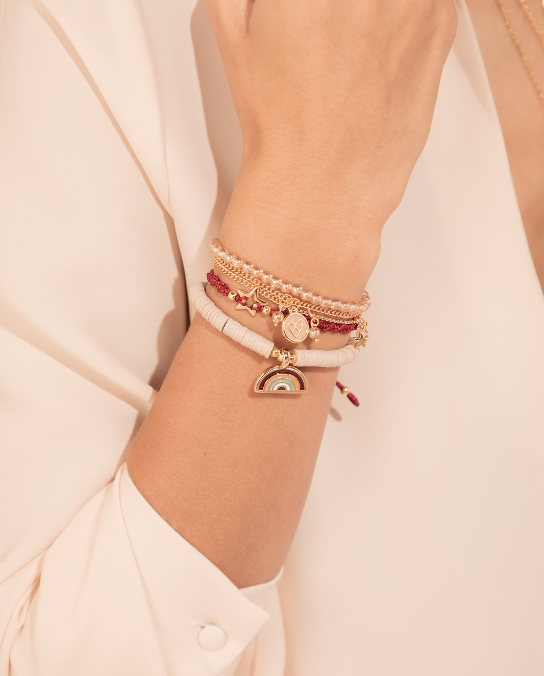 SET PULSERAS CHARMS