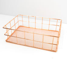 Cargar imagen en el visor de la galería, ORGANIZADOR RECTANGULAR ORO ROSA ATENEA
