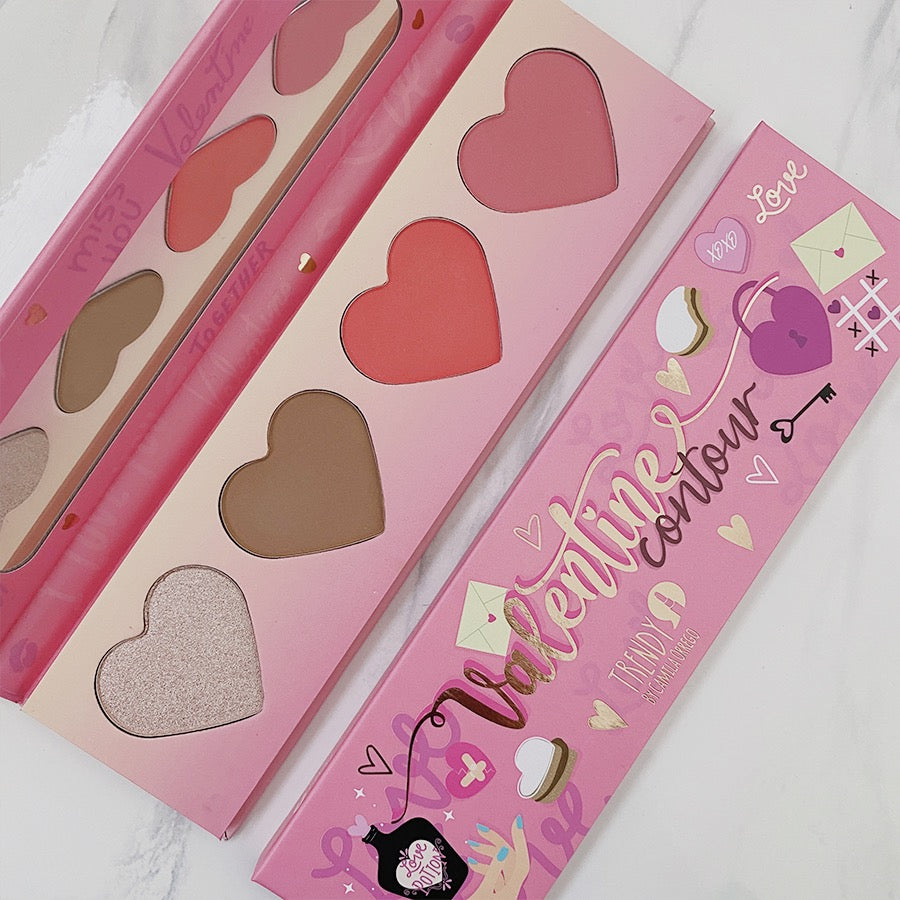 PALETA DE ROSTRO VALENTINE CONTOUR TRENDY
