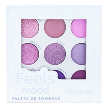 Cargar imagen en el visor de la galería, PALETA DE SOMBRAS FEELS MOOD 9 TONOS RUBY ROSE
