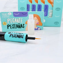 Cargar imagen en el visor de la galería, PEGANTE DE PESTAÑAS DOBLE TRENDY TRANSPARENTE Y NEGRO
