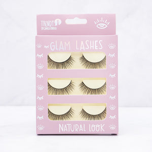 PESTAÑAS TRENDY GLAM LASHES SET X3 UND