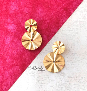 ARETES PLATOS BRONCE