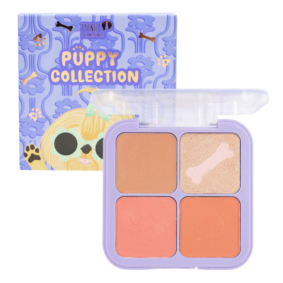RUBOR E ILUMINADOR PUPPY COLLECTION TRENDY REF PK12