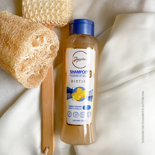SHAMPOO CON GUSANO DE SEDA PARA CABELLO SECO 500 ML ANYELUZ