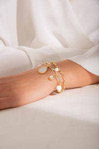 PULSERA GOTAS Y PERLAS