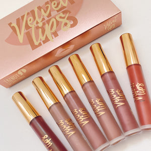 LABIALES TRENDY VELVET LIPS KIT X 6