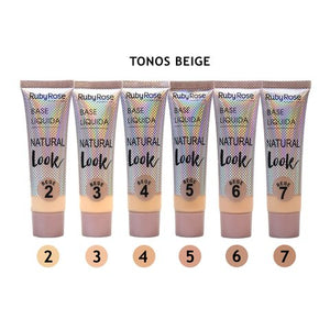 BASE LÍQUIDA NATURAL LOOK RUBY ROSE BEIGE