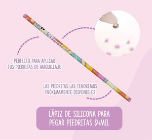 LÁPIZ DE SILICONA PARA PEGAR PIEDRITAS TRENDY