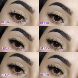 PESTAÑAS TRENDY GLAM LASHES SET X3 UND